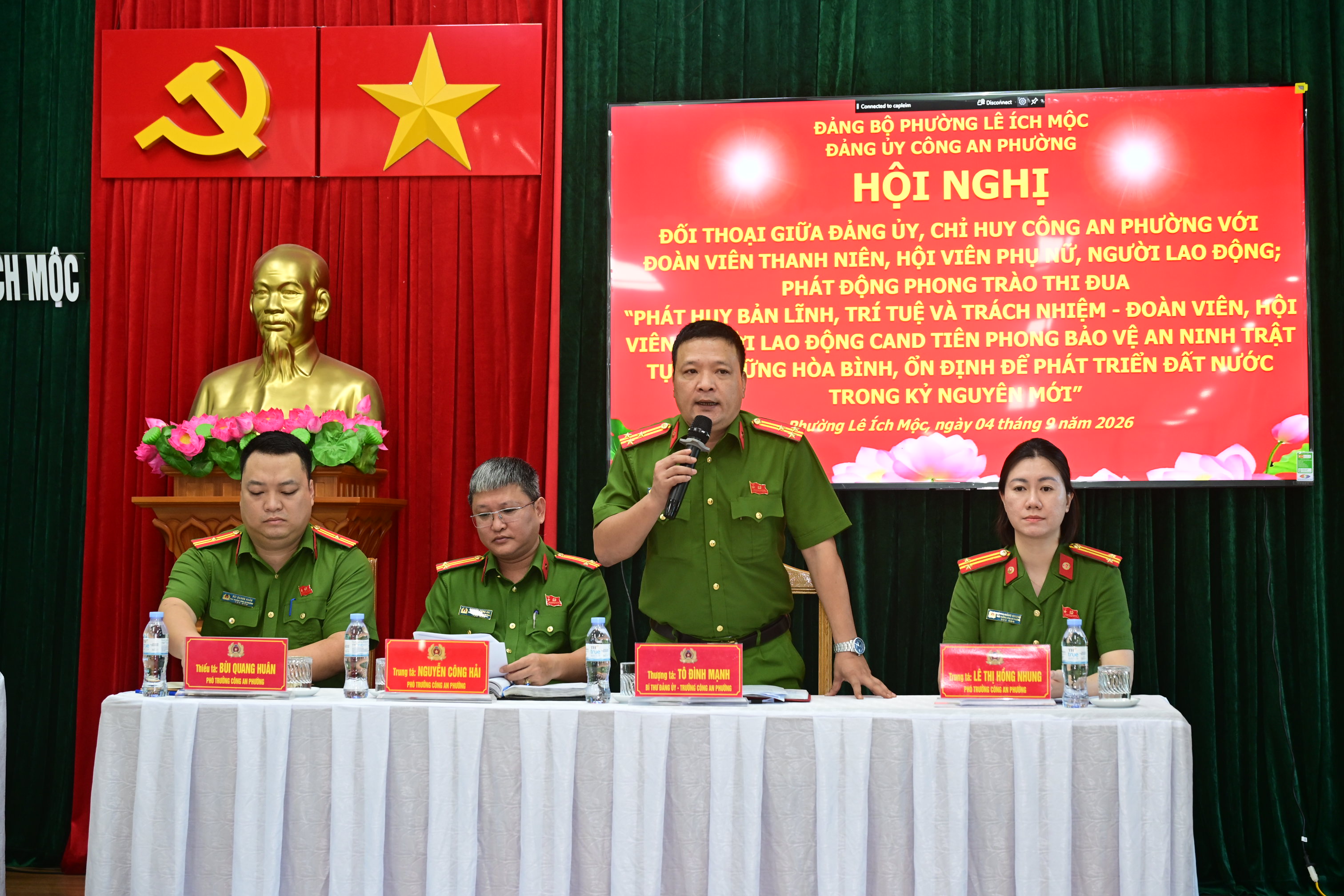 Công an phường Lê Ích Mộc phát huy sức trẻ, bản lĩnh, trí tuệ vì bình yên cuộc sống